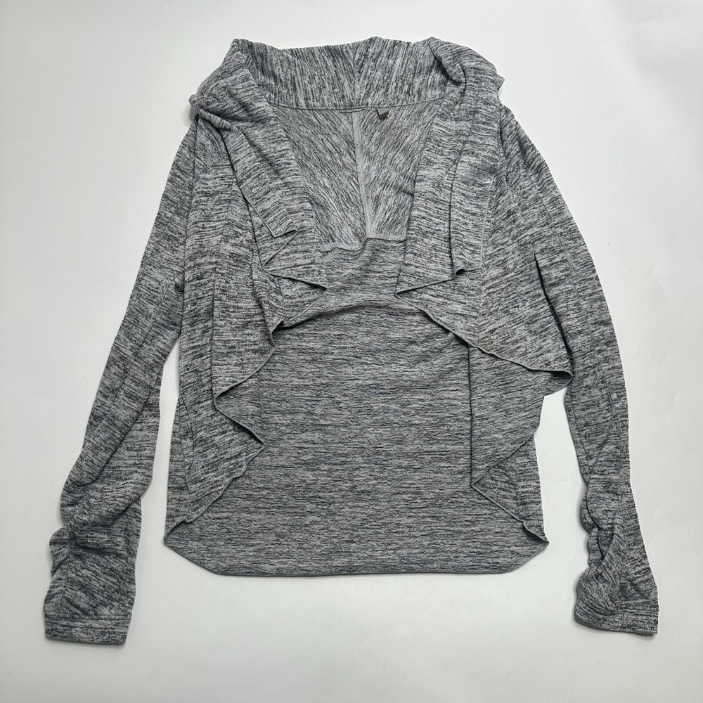 Athleta Cardigan‎ Gray Haven II Wrap Draped Open Front Heather Womens XS